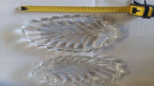 Cut Glass Leaf servers